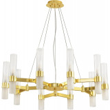 Candela X 85cm white&amp;gold pendant chandelier Step Into Design