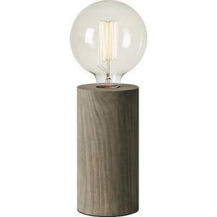 Legna 20cm grey stained wooden table lamp Markslojd