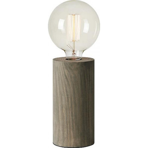 Legna 20cm grey stained wooden table lamp Markslojd