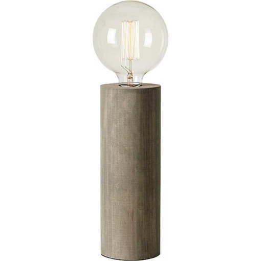 Legna 28cm stained grey wooden table lamp Markslojd