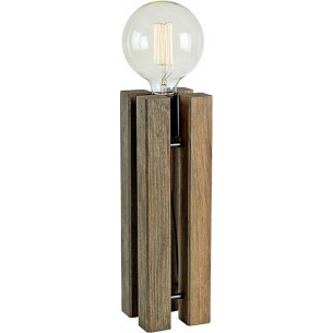 Lodge 36cm grey stained wooden table lamp Markslojd