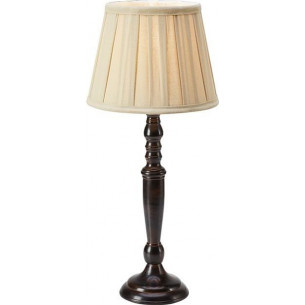 Lampa stołowa z abażurem Chocolat 46cm beż / ciemny brąz Markslojd