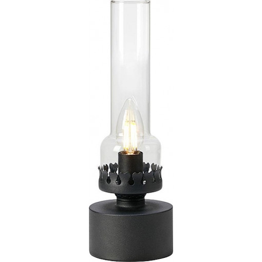 Kandella transparent&amp;black glass table lamp Markslojd