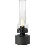 Kandella transparent&amp;black glass table lamp Markslojd