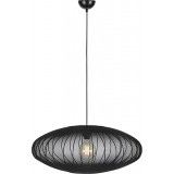 Florence 75cm black pendant lamp with shade Markslojd
