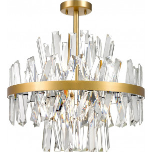 Constantinople 50cm brass&amp;transparent hampton glass ceiling lamp ZumaLine