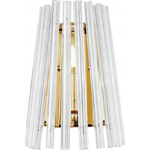 Bach transparent&amp;gold hampton glass wall lamp ZumaLine