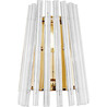 Bach transparent&amp;gold hampton glass wall lamp ZumaLine
