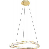 Lampa wisząca kryształowa Athesa LED 60cm złota Zumaline