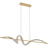 Lampa wisząca kryształowa Athesa LED 150cm złota Zumaline