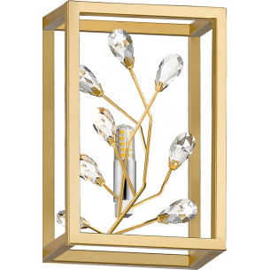 Spring gold&amp;clear crystal wall lamp ZumaLine