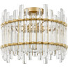Alexandria 40cm transparent&amp;gold hampton glass ceiling lamp ZumaLine