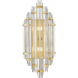 Alexandria transparent&gold hampton glass wall lamp ZumaLine Alexandria transparent&gold hampton glass wall lamp ZumaLine