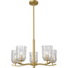 Tazza 60cm transparent&amp;gold hanging glass chandelier ZumaLine