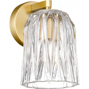 Tazza transparent&amp;gold glass wall lamp ZumaLine