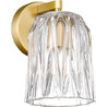 Tazza transparent&amp;gold glass wall lamp ZumaLine