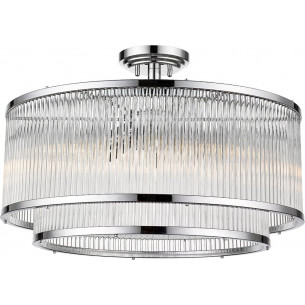 Sergio 50.5cm silver hampton glass ceiling lamp ZumaLine