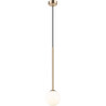 Arcturus 12cm milk glass&amp;french gold glass globe pendant lamp ZumaLine