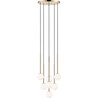 Arcturus 46cm milky glass&amp;french gold 7-glass globes pendant lamp ZumaLine