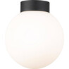 Arcturus 14cm milk glass&amp;matte black glass ceiling lamp ZumaLine