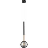 Arcturus 12cm black matte&amp;french gold&amp;chrome glass glass globe pendant lamp ZumaLine