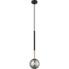 Arcturus 12cm black matte&amp;french gold&amp;chrome glass glass globe pendant lamp ZumaLine