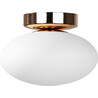 Omi 18cm white opal&amp;gold glass ceiling lamp ZumaLine