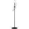 Omi white opal&amp;black glass 4-light floor lamp ZumaLine