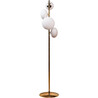 Omi white opal&amp;gold 4-light glass floor lamp ZumaLine