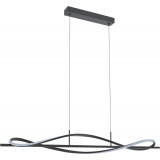 Lampa wisząca podłużna Domenico LED 110cm czarna Zumaline