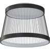 Plafon druciany Balu LED 57,7cm czarny Zumaline