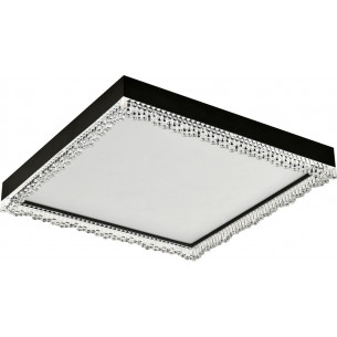 Regi LED 45.8x45.8cm black matt Square glamour ceiling lamp ZumaLine