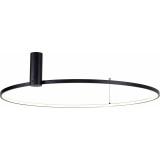 Lampa sufitowa okrągła Horik LED 90cm czarna Zumaline