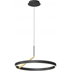 Malu LED black&amp;gold Round pendant lamp ZumaLine