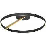 Malu LED black&amp;gold Round ceiling lamp ZumaLine