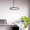 Corit LED 58.5cm black Round ceiling lamp ZumaLine