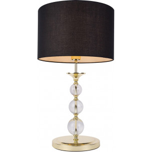 Rea 36cm black&amp;gold table lamp with shade ZumaLine