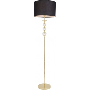 Rea 40cm black&amp;gold floor lamp with shade ZumaLine