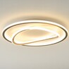 Plafon okrągły Lens LED 50cm złoty / czarny Zumaline