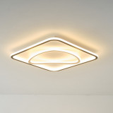 Plafon kwadratowy Lens LED 50x50cm złoty / czarny Zumaline