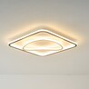 Plafon kwadratowy Lens LED 50x50cm złoty / czarny Zumaline