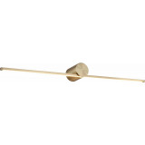 Kinkiet podłużny minimalistyczny Camara LED 60cm złoty Zumaline
