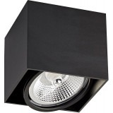 Box AC 13.2x13.2cm black surface-mounted spot lamp ZumaLine