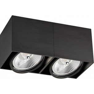 Box AC 26.4x13.2cm black double spot lamp ZumaLine