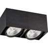 Box AC 26.4x13.2cm black double spot lamp ZumaLine