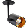 Tori Long SL 8cm black&amp;gold adjustable ceiling spotlight ZumaLine