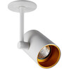 Tori Long SL 8cm white&amp;gold adjustable ceiling spotlight ZumaLine