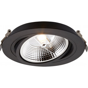 Lampa podtynkowa spot okrągła Chuck 16cm czarna Zumaline