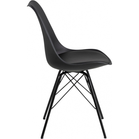 Eris black scandinavian cushion chair Actona