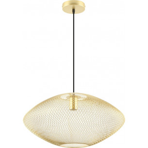 Lampa wisząca ażurowa glamour Orion 50cm złota Zumaline